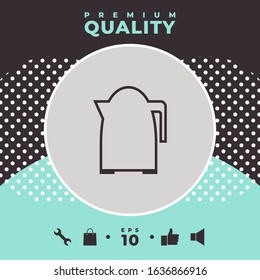 Kitchen Kettle line icon. Graphic elements for your design