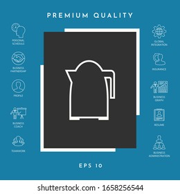 Kitchen Kettle line icon. Graphic elements for your design