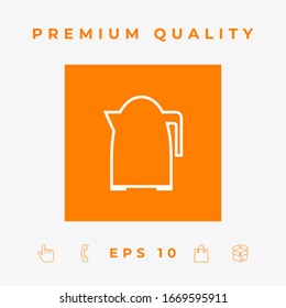 Kitchen Kettle line icon. Graphic elements for your design