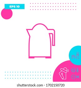 Kitchen Kettle line icon. Graphic elements for your design