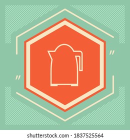 Icono de la línea de Kettle de cocina. Elementos gráficos para su diseño