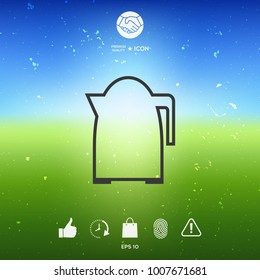 Kitchen Kettle linear icon