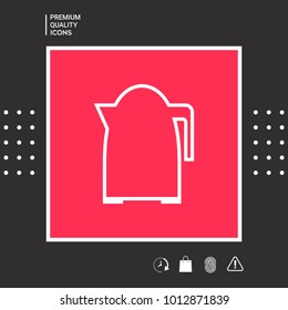 Kitchen Kettle linear icon