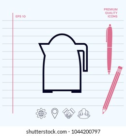 Kitchen Kettle linear icon