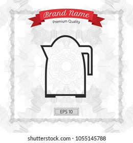 Kitchen Kettle linear icon