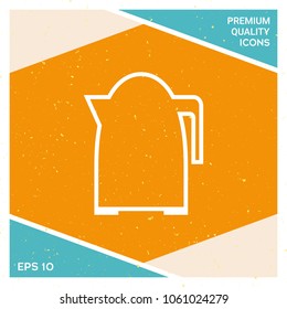 Kitchen Kettle linear icon