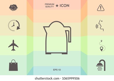 Kitchen Kettle linear icon