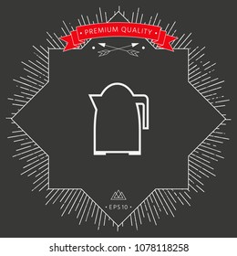 Kitchen Kettle linear icon