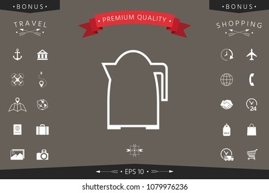 Kitchen Kettle linear icon