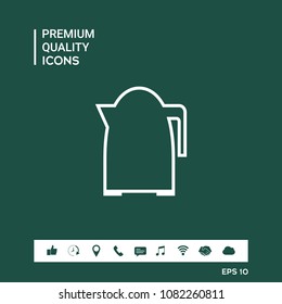 Kitchen Kettle linear icon