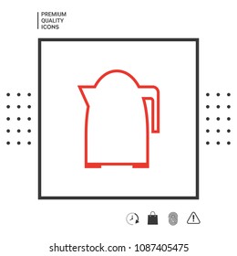 Kitchen Kettle linear icon