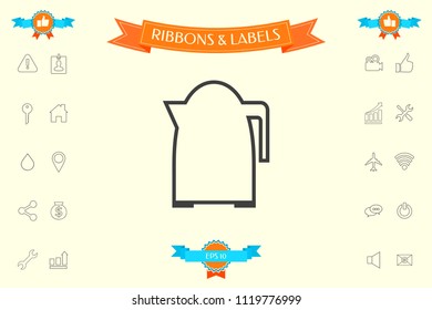 Kitchen Kettle linear icon