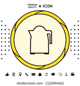 Kitchen Kettle linear icon