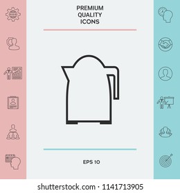Kitchen Kettle linear icon