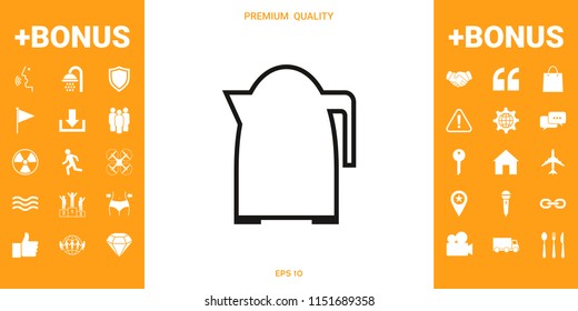 Kitchen Kettle linear icon