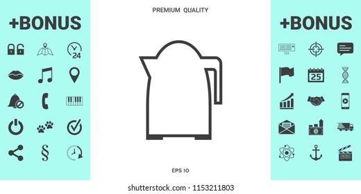 Kitchen Kettle linear icon