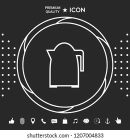 Kitchen Kettle linear icon