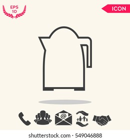 Kitchen Kettle linear icon