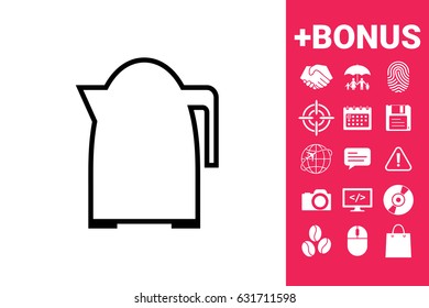 Kitchen Kettle linear icon