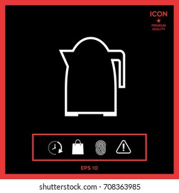 Kitchen Kettle linear icon