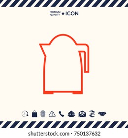 Kitchen Kettle linear icon
