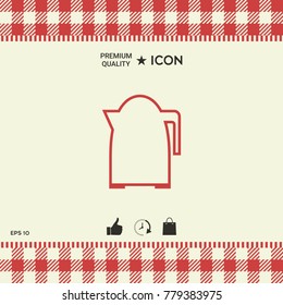 Kitchen Kettle linear icon
