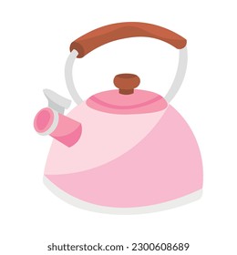 Kitchen kettle on white background