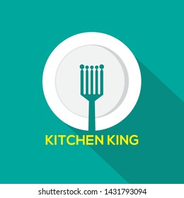 Kitchen King. Logo for food or kitchen companies