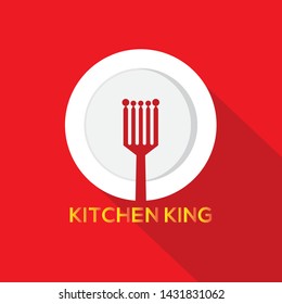 Kitchen King. Logo for food or kitchen companies