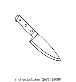 kitchen knife chef steel blade vector emoji illustration symbol sign icon