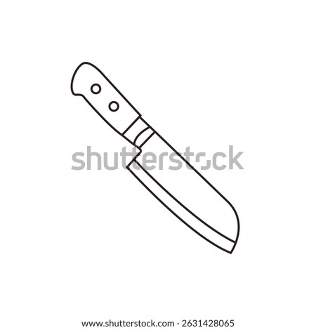 kitchen knife chef steel blade vector emoji illustration symbol sign icon