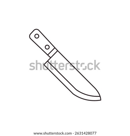 kitchen knife chef steel blade vector emoji illustration symbol sign icon