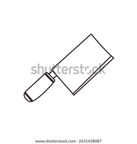 kitchen knife chef steel blade vector emoji illustration symbol sign icon