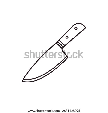 kitchen knife chef steel blade vector emoji illustration symbol sign icon
