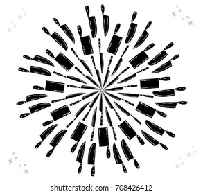 Kitchen knife circle - Illustration
Circle, Cooking, Crockery, Equipment