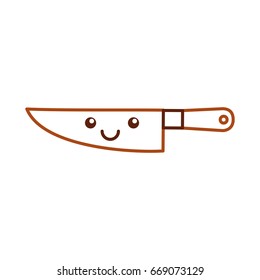 kitchen knife cutlery kawaii character
