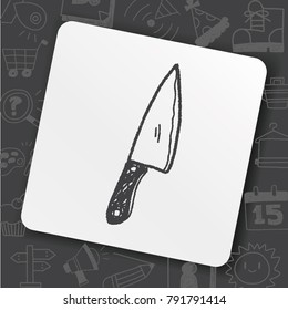 Kitchen knife doodle