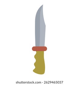 Kitchen knife emoji. Stylish kitchen knife vector art. Knife icon. Vector illustration.