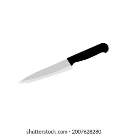 kitchen knife flat design vector, icon knife vector.