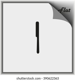 Kitchen knife icon.