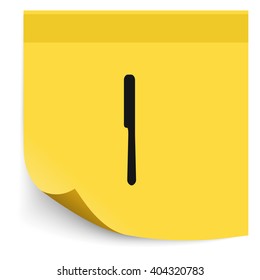 Kitchen knife icon.