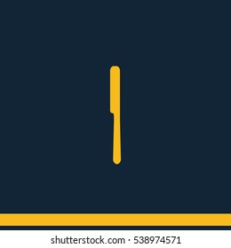 Kitchen knife icon.