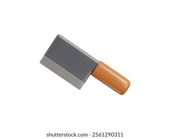 kitchen knife icon 3d render vector illustration