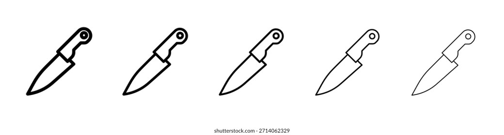 Diseño del icono del cuchillo de cocina, logotipo, App, UI. Ilustración vectorial, EPS