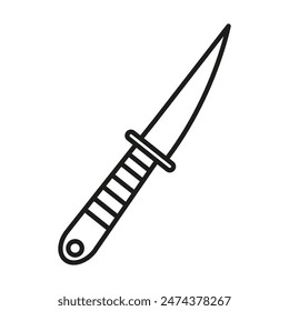 Kitchen Knife Icon Ideal for Culinary and Chef Tool Designs