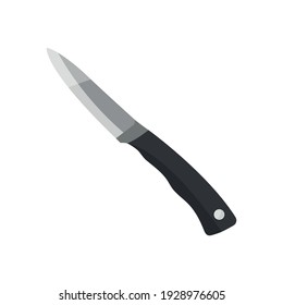 Kitchen knife icon Isolated on white background. Vector illustration in a flat style.