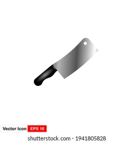 Icono de cuchillo de cocina Aislado sobre fondo blanco. Ilustración vectorial en un estilo plano.