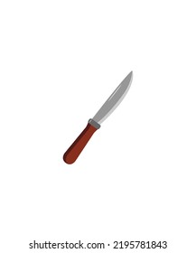 Küchenmesser - Symbol einzeln auf weißem Hintergrund. Vektorgrafik 