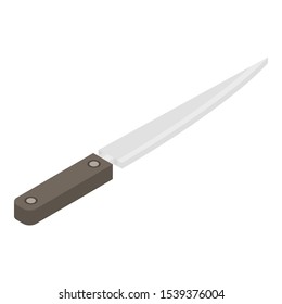 Kitchen knife icon. Isometric of kitchen knife vector icon for web design isolated on white background