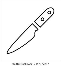 Kitchen Knife Icon Line Vector graphics